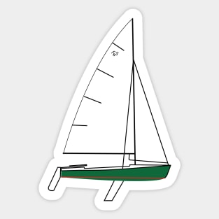 Flying Scot Sailboat Sticker